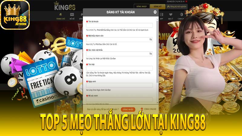 Top 5 mẹo thắng lớn tại King88